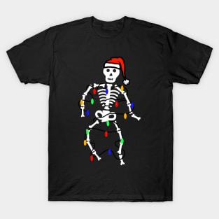 Gothic Christmas Halloween Skeleton T-Shirt